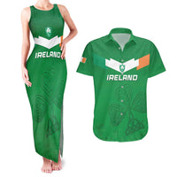 Ireland Rugby Custom Couples Matching Tank Maxi Dress and Hawaiian Shirt Celtics Shamrock - Wonder Print Shop
