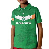 Ireland Rugby Custom Kid Polo Shirt Celtics Shamrock - Wonder Print Shop