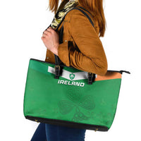 Ireland Rugby Leather Tote Bag Celtics Shamrock - Wonder Print Shop
