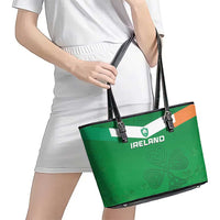 Ireland Rugby Leather Tote Bag Celtics Shamrock - Wonder Print Shop