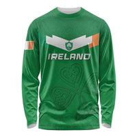 Ireland Rugby Custom Long Sleeve Shirt Celtics Shamrock - Wonder Print Shop
