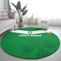 Ireland Rugby Round Carpet Celtics Shamrock - Wonder Print Shop