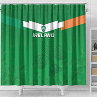 Ireland Rugby Shower Curtain Celtics Shamrock - Wonder Print Shop