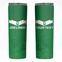 Ireland Rugby Custom Skinny Tumbler Celtics Shamrock - Wonder Print Shop