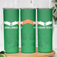 Ireland Rugby Custom Skinny Tumbler Celtics Shamrock - Wonder Print Shop