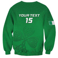 Ireland Rugby Custom Sweatshirt Celtics Shamrock - Wonder Print Shop