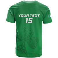 Ireland Rugby Custom T Shirt Celtics Shamrock - Wonder Print Shop