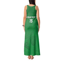 Ireland Rugby Custom Tank Maxi Dress Celtics Shamrock - Wonder Print Shop