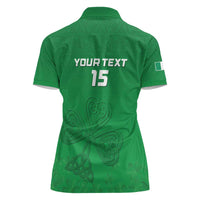 Ireland Rugby Custom Women Polo Shirt Celtics Shamrock - Wonder Print Shop