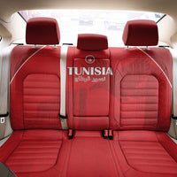 Tunisia Football Back Car Seat Cover Red Eagles of Carthage - Wonder Print Shop
