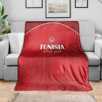 Tunisia Football Blanket Red Eagles of Carthage - Wonder Print Shop
