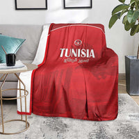 Tunisia Football Blanket Red Eagles of Carthage - Wonder Print Shop