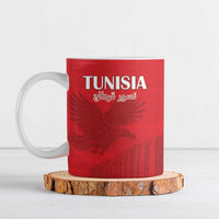 Custom Tunisia Football Ceramic Mug Red Eagles of Carthage - Wonder Print Shop