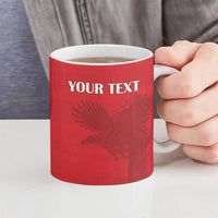 Custom Tunisia Football Ceramic Mug Red Eagles of Carthage - Wonder Print Shop