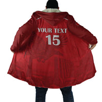 Custom Tunisia Football Cloak Red Eagles of Carthage - Wonder Print Shop