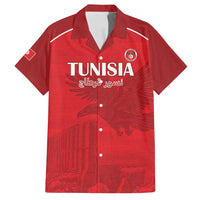 Custom Tunisia Football Family Matching Tank Maxi Dress and Hawaiian Shirt Red Eagles of Carthage - Wonder Print Shop