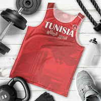 Custom Tunisia Football Men Tank Top Red Eagles of Carthage - Wonder Print Shop
