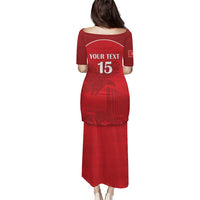 Custom Tunisia Football Puletasi Red Eagles of Carthage - Wonder Print Shop