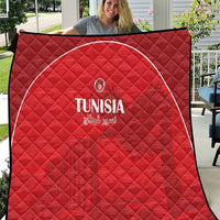 Tunisia Football Quilt Red Eagles of Carthage - Wonder Print Shop