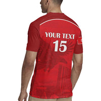 Custom Tunisia Football Rugby Jersey Red Eagles of Carthage - Wonder Print Shop