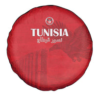 Tunisia Football Spare Tire Cover Red Eagles of Carthage - Wonder Print Shop
