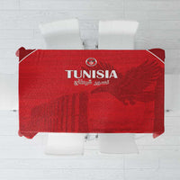 Tunisia Football Tablecloth Red Eagles of Carthage - Wonder Print Shop
