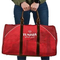 Tunisia Football Travel Bag Red Eagles of Carthage - Wonder Print Shop