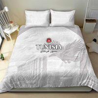 Tunisia Football Bedding Set White Eagles of Carthage - Wonder Print Shop