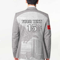 Custom Tunisia Football Blazer White Eagles of Carthage - Wonder Print Shop