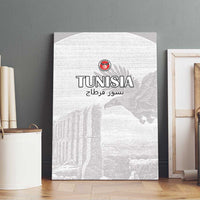 Tunisia Football Canvas Wall Art White Eagles of Carthage - Wonder Print Shop