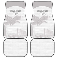 Custom Tunisia Football Car Mats White Eagles of Carthage - Wonder Print Shop