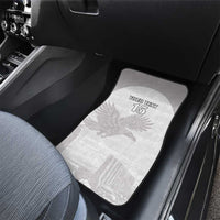 Custom Tunisia Football Car Mats White Eagles of Carthage - Wonder Print Shop
