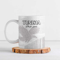 Custom Tunisia Football Ceramic Mug White Eagles of Carthage - Wonder Print Shop