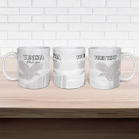 Custom Tunisia Football Ceramic Mug White Eagles of Carthage - Wonder Print Shop