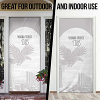 Custom Tunisia Football Door Cover White Eagles of Carthage - Wonder Print Shop