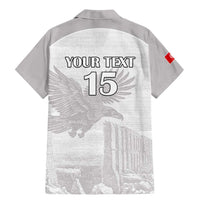 Custom Tunisia Football Family Matching Mermaid Dress and Hawaiian Shirt White Eagles of Carthage - Wonder Print Shop