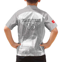 Custom Tunisia Football Family Matching Puletasi and Hawaiian Shirt White Eagles of Carthage - Wonder Print Shop