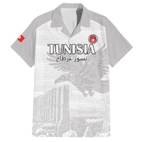Custom Tunisia Football Family Matching Tank Maxi Dress and Hawaiian Shirt White Eagles of Carthage - Wonder Print Shop