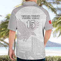 Custom Tunisia Football Hawaiian Shirt White Eagles of Carthage - Wonder Print Shop