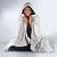 Tunisia Football Hooded Blanket White Eagles of Carthage - Wonder Print Shop