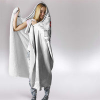 Tunisia Football Hooded Blanket White Eagles of Carthage - Wonder Print Shop