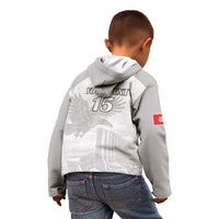 Custom Tunisia Football Kid Hoodie White Eagles of Carthage - Wonder Print Shop