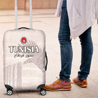 Tunisia Football Luggage Cover White Eagles of Carthage - Wonder Print Shop