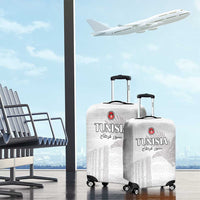 Tunisia Football Luggage Cover White Eagles of Carthage - Wonder Print Shop