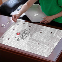 Tunisia Football Puzzle White Eagles of Carthage - Wonder Print Shop