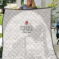 Tunisia Football Quilt White Eagles of Carthage - Wonder Print Shop
