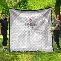 Tunisia Football Quilt White Eagles of Carthage - Wonder Print Shop