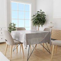 Tunisia Football Tablecloth White Eagles of Carthage - Wonder Print Shop