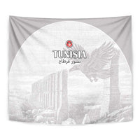 Tunisia Football Tapestry White Eagles of Carthage - Wonder Print Shop