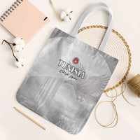 Tunisia Football Tote Bag White Eagles of Carthage - Wonder Print Shop